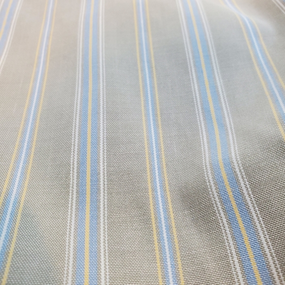 Vintage LL Bean Brown Blue Striped Long Sleeve Button Down Shirt Size XL Mens - Picture 2 of 15